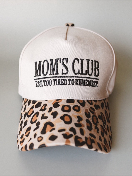 Accessories - Beige Baseball Cap with Leopard Brim